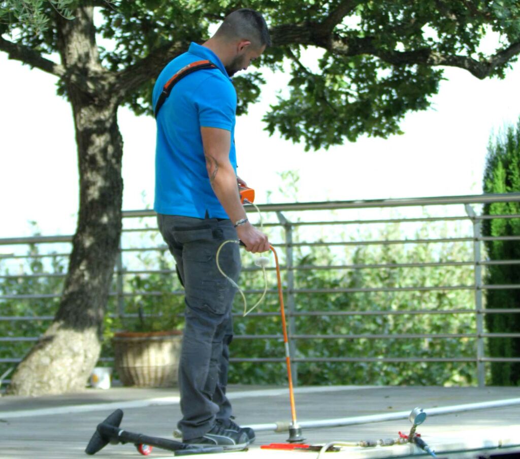 Ax-eau recherche de fuite technique du gaz traceur